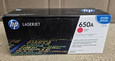 Genuine HP 650A Magenta Toner Cartridge CE273A LaserJet NEW SEALED picture