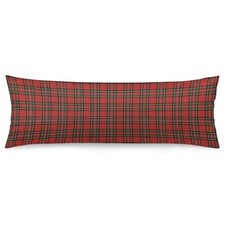 Christmas Body Pillow Cover 20x54 Red Plaid Long Pillowcase with Colors-u-006 picture