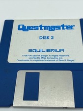 1990 Questmaster Disk 2 VTG PC Floppy Disk equilibrium  Untested picture