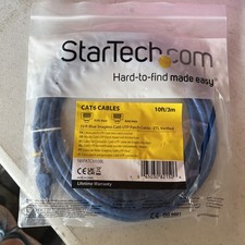 StarTech N6PATCH10BL 10 ft Blue Snagless Cat6 UTP Gigabit Patch Category 6 picture
