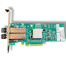 HP 82B Brocade 825 8Gb FC HBA Dual Port PCIe AP770-60002 571521-002 + 2x SFP+ picture