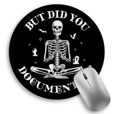 Funny Fun Work Mouse Pad, Small Round Mousepad for Desk, Laptop picture