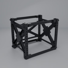 10 Inch Mini Server Rack 4U Kit Homelab Network Rack Open Frame X-Brace PETG picture
