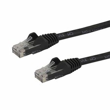 StarTech.com 5m CAT6 Ethernet Cable - Black CAT 6 Gigabit Ethernet Wire -650MHz picture