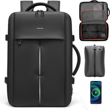 18 Inch Large Laptop Backpack with Built-In Electric Vacuum Compression Bag, Exp picture