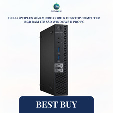 Dell OptiPlex 7050 Micro Core i7 Desktop Computer 16GB RAM 1TB SSD Windows 11 PC picture