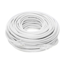 CAT6 Ethernet Patch Cord RJ45 LAN Network Cable White 25FT-200FT Multi-Pack LOT picture
