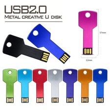 1/2/5 Pack Flash Drive Metal Thumb Drive Key Shape Design Drive Memory Stick LOT picture