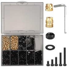 630Pcs M3 Threaded Insert Assortment Kit – Heat Set Inserts, Hex Nuts, Washer... picture