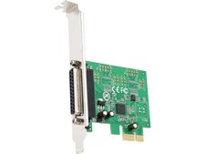 SYBA 1 Port DB25 Parallel Printer (LPT1) PCI-e 2.0 x1 Expansion Card - picture