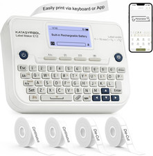 SUPVAN E12 Keyboard & Bluetooth Label Maker Machine with 4 Tapes picture