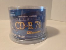 50 Pack Samsung CD-R 74 Gold Premium 650MB 74 Min Sealed picture