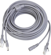 15M/50Ft Ethernet Cable Cat5E Network Lan/Power Extension Cord for CCTV picture