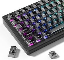 Transparent Grey Keycap Set for MX Switch Mechanical Keyboards (115 Keys) picture