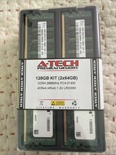 A-Tech 128GB KIT (2x64GB) DDR4 2666MHz PC4-21300 4DRx4 (4Rx4) 1.2V LRDIMM picture