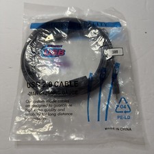 20ft USB 2.0 Computer Cable 28AWG+24AWG Hi speed High Quality New  picture