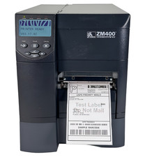 Zebra ZM400 Thermal Transfer Label Printer Ethernet USB Serial FULLY TESTED picture