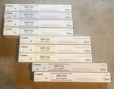 Canon GPR-55L Toner Cartridges Cyan Yellow Magenta Sealed (Lot of 9) Genuine picture