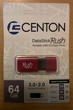 NEW GENUINE Centon DataStick Rush USB 3.0 Flash Drive FDD 64GB S1-U3R2-64G Thumb picture