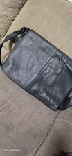Vintage Coach Black Leather Bag Laptop /business Bag J6D-5206 Used Unisex  picture