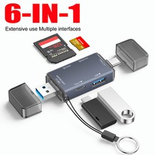 Card Reader USB 3.0 Type C SD TF Reader Writer OTG Adapter for Tablet 6 in 1 HUB picture