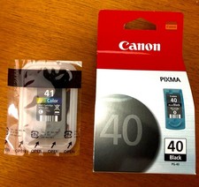 PRICE REDUCED Genuine Canon Ink Cartridges-one PG-40 black & one CL-41 color picture