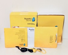 ROSETTA STONE Version 4 Level 1-5 Speak SPANISH Español with Headphones COMPLETE picture