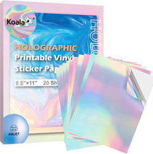 Koala Holographic Sticker Paper for Inkjet Printer 20 Sheets picture