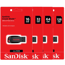 SanDisk Cruzer Blade USB  16Gb 32GB 64GB 128GB Flash Drive for Windows and Mac picture