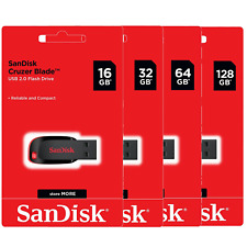 SanDisk Cruzer Blade USB 2.0 Flash Drive SDCZ50 16Gb 32GB 64GB 128GB picture