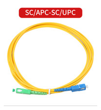 1m 2m 3m SC APC to SC UPC Simplex Single Mode Fiber Optical Patch Cord Cable lot picture