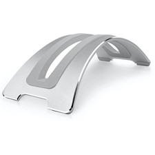 BookArc Silver Portable MacBook Stand Space Saving Desktop Dock with Cable Catch picture