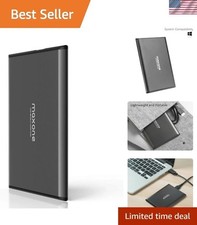 Sleek 500GB USB 3.0 External Hard Drive - Ultra Slim, Aluminum, Plug and Play picture