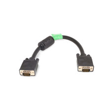 1ft SVGA Monitor Cable Male to Male UL2919 - Black picture