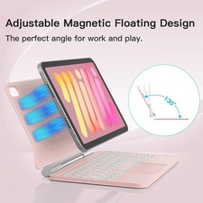PINK 🔥5 ⭐⭐⭐⭐⭐iPad mini Magic Keyboard Case Magnetic picture