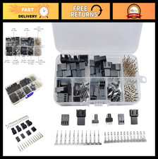 200PCS PWM Cooling Fan Connector Kit 3-Pin/4-Pin Plastic Shell Male Female Plug picture