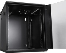 RackPath 12U Wall Mount Rack Enclosure, Cooling Fan Brand New picture