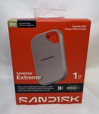 SanDisk Extreme Portable SSD 1TB  Up 2000 MB SDSSDE7W-1T00-AW25 (9597) New picture