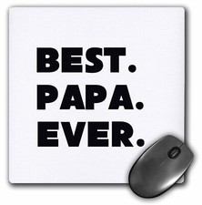 3dRose Best Papa Ever MousePad picture