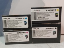 4pk LEXMARK C540 C540H1KG, C540H1YG, C540H1CG, C540H1MG Sealed Genuine Cartridge picture
