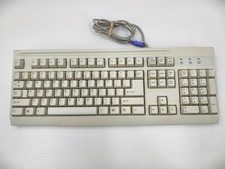 Vintage Mitsumi KFKEA4XT PS/2 Wired Standard White Windows PC Keyboard QWERTY picture