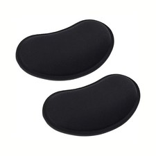 MXCOIRTP Wrist Rest for Mouse, Ergonomic Memory Foam Small, Black, 2pcs picture