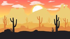 Landscape desert sand sunset sun mountains cactus grass Custom Gaming Mat Desk picture