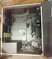 FOR PARTS HP OMEN 30L DESKTOP GAMING COMPUTER CASE WITH POWER SUPPLY & FANS picture