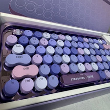 Starbucks x Lofree DOT Mechanical Keyboard US Layout Bluetooth Wired JAPAN NEW picture