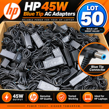 Lot of 50 HP 45W 19.5V HSTNN-DA40 AC Power Adapter blue tip With Power Cables picture