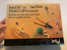 NOS Intel 387 Dx Math CoProcessor NEW & SEALED Vintage picture