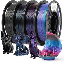 3D Printer Filament, Galaxy Glitter PLA Filament 1.75Mm, Chameleon Color Shift & picture
