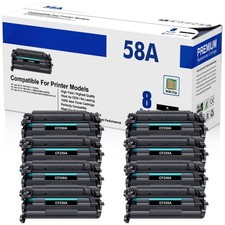 8PK 58A Toner for HP CF258A LaserJet Pro M404 M404n M404dn M404dw M406 With Chip picture
