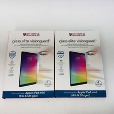 2X ZAGG Invisible Shield Glass Elite VisionGuard+ Apple iPad Mini 4th & 5th Gen picture